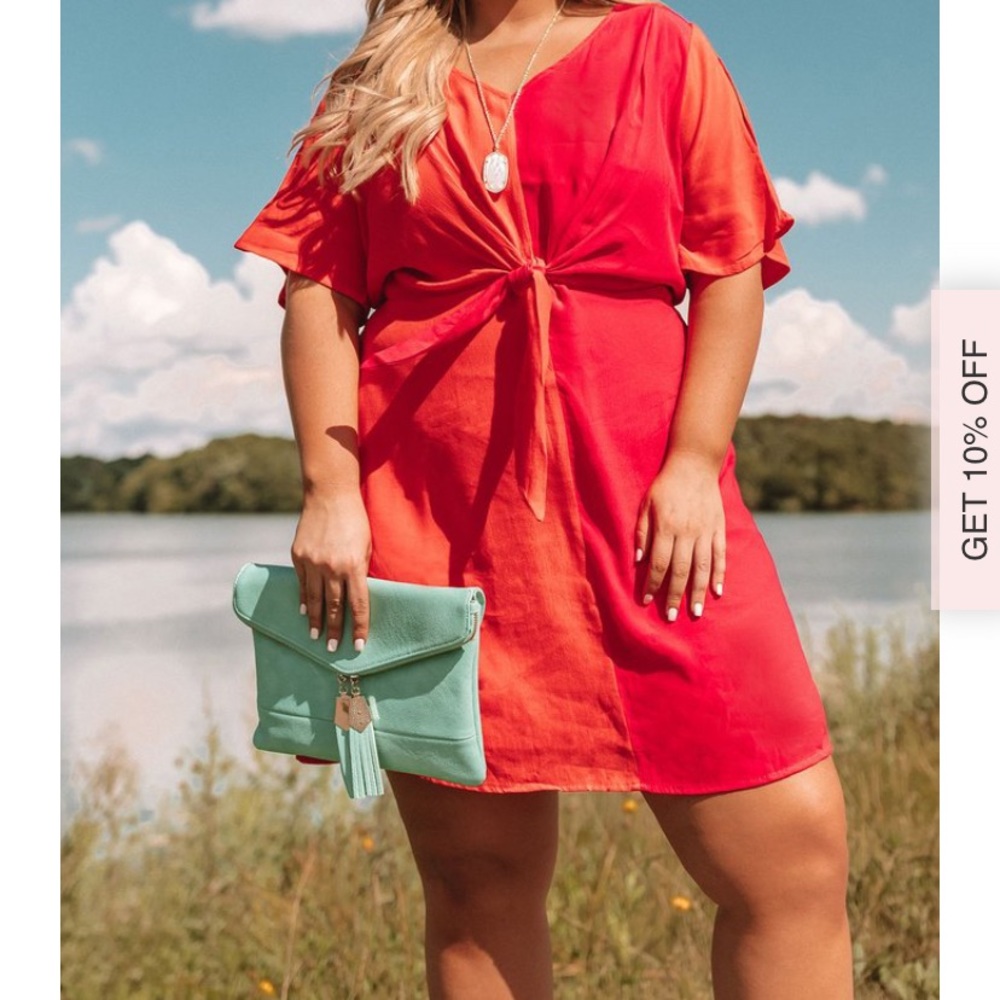Front tie dress